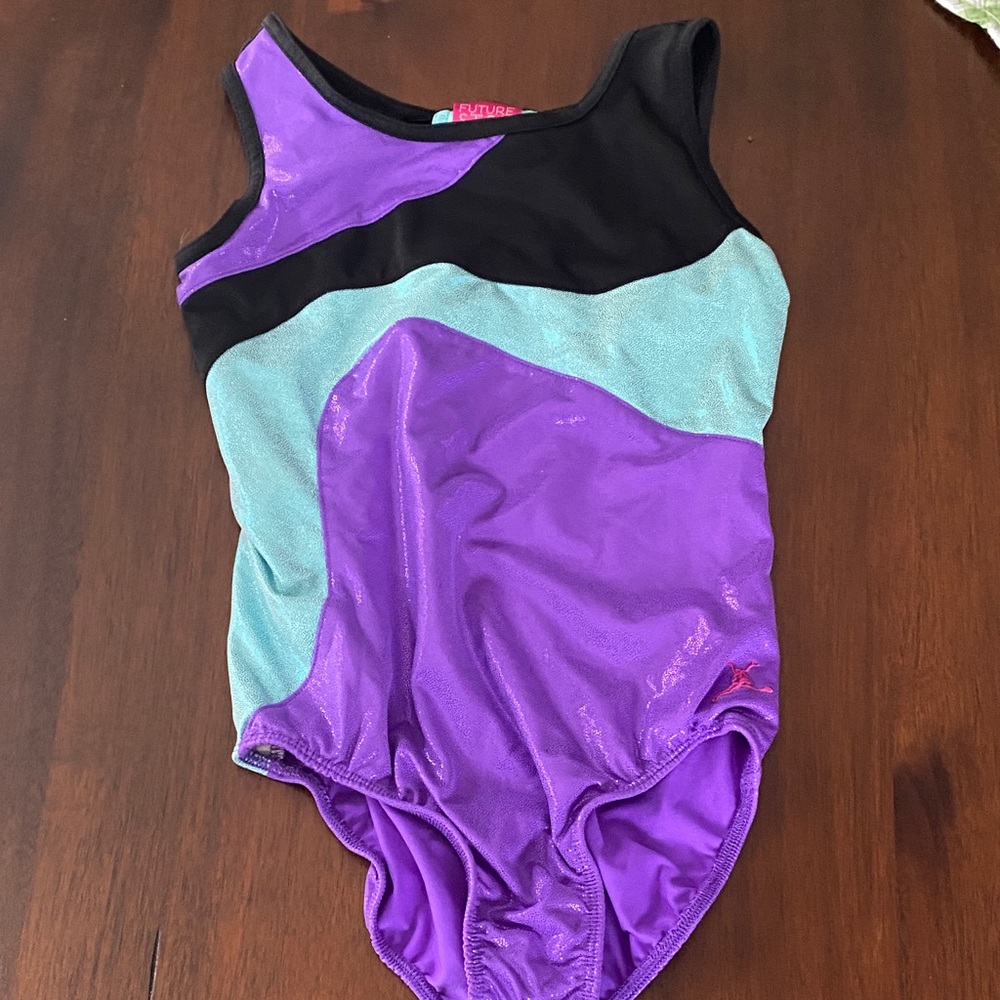 Lot of Colorful Girls' Gymnastics Leotards - Neon & Galaxy Prints - Picture 3 of 9